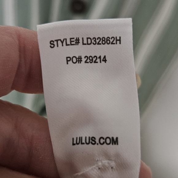 Lulus fit and flare style button down striped dress size xs - Picture 15 of 16